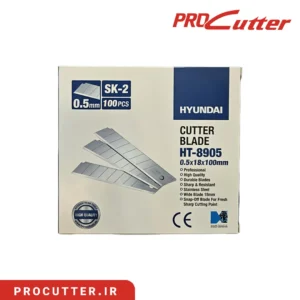Hyundai-blade05 تیغ کاتر HYUNDAI کرهای ضخامت 0/5 میلیمتر